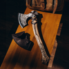 BaltoSlavic Axe with Drakkar Head