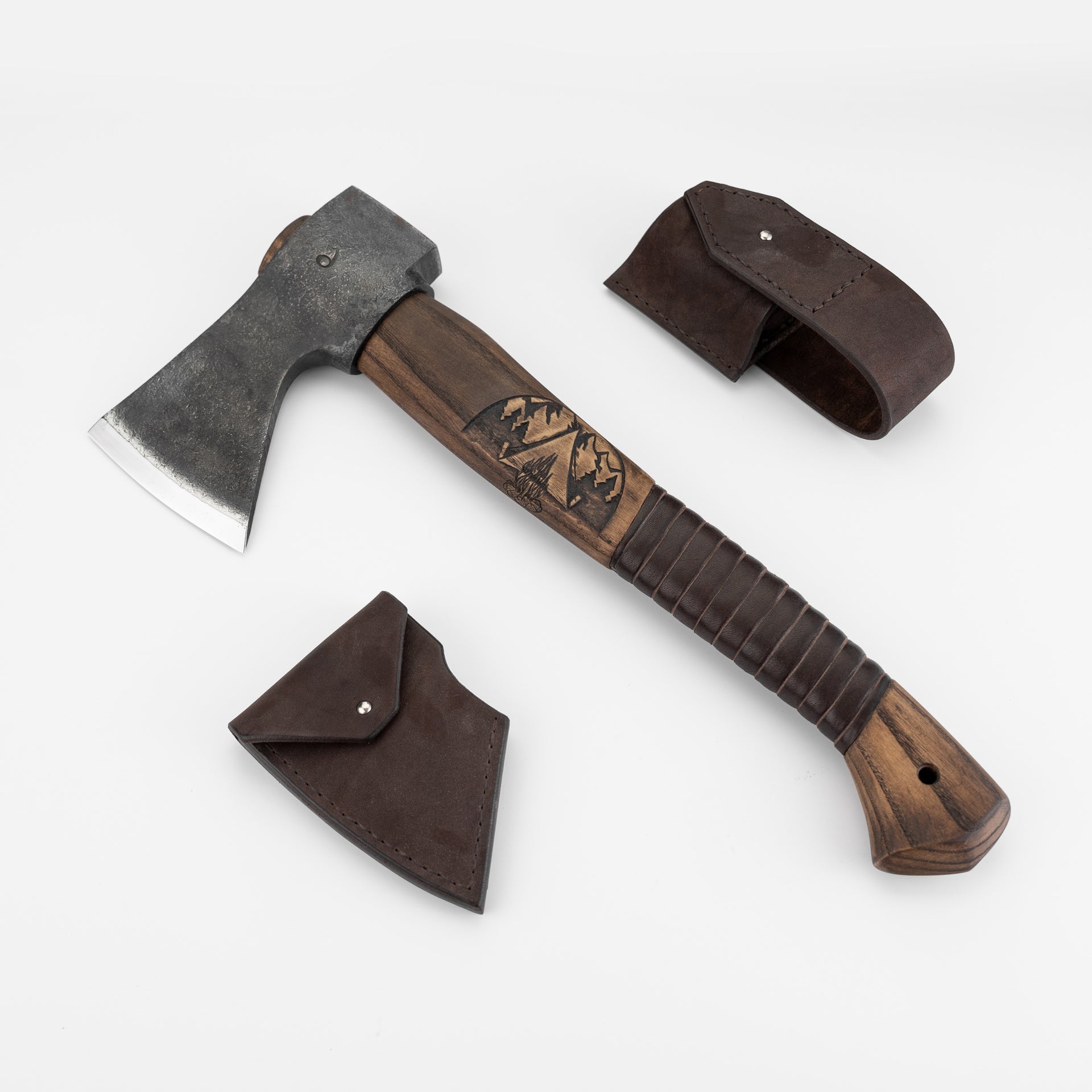 Karesuando Bushcraft Axe Survival Set Brown 40481, ascia da