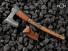 Forged Viking Axe with Hammer