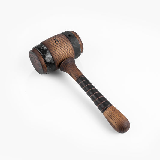 Middle-Sized Wooden Mallet with Rings