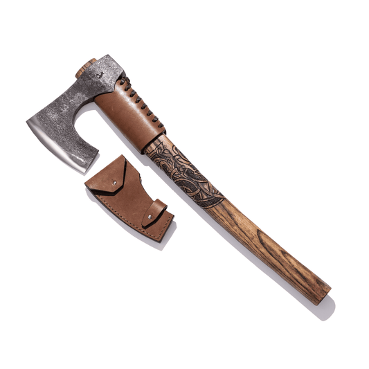 Geschmiedete Viking Axt mit Hammer