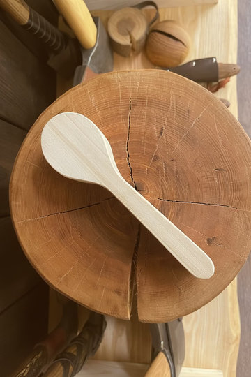 Basswood blank № 3 for carving a wooden spoon