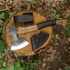 Bushcraft Axe with leather wrap