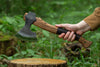 Bushcraft Axe with leather wrap