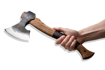 Bushcraft Axe with leather wrap