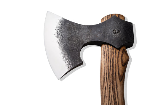 Bushcraft Axe with leather wrap