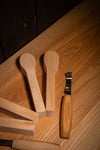 Basswood blank № 4 for carving a wooden spoon