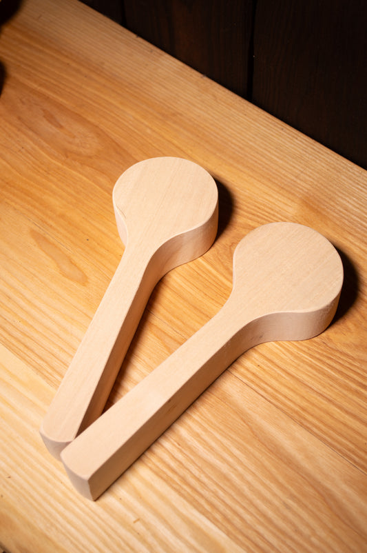 Basswood blank № 1 for carving a wooden spoon
