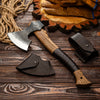 Bushcraft Axe with leather wrap