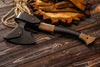 Bushcraft Axe with leather wrap