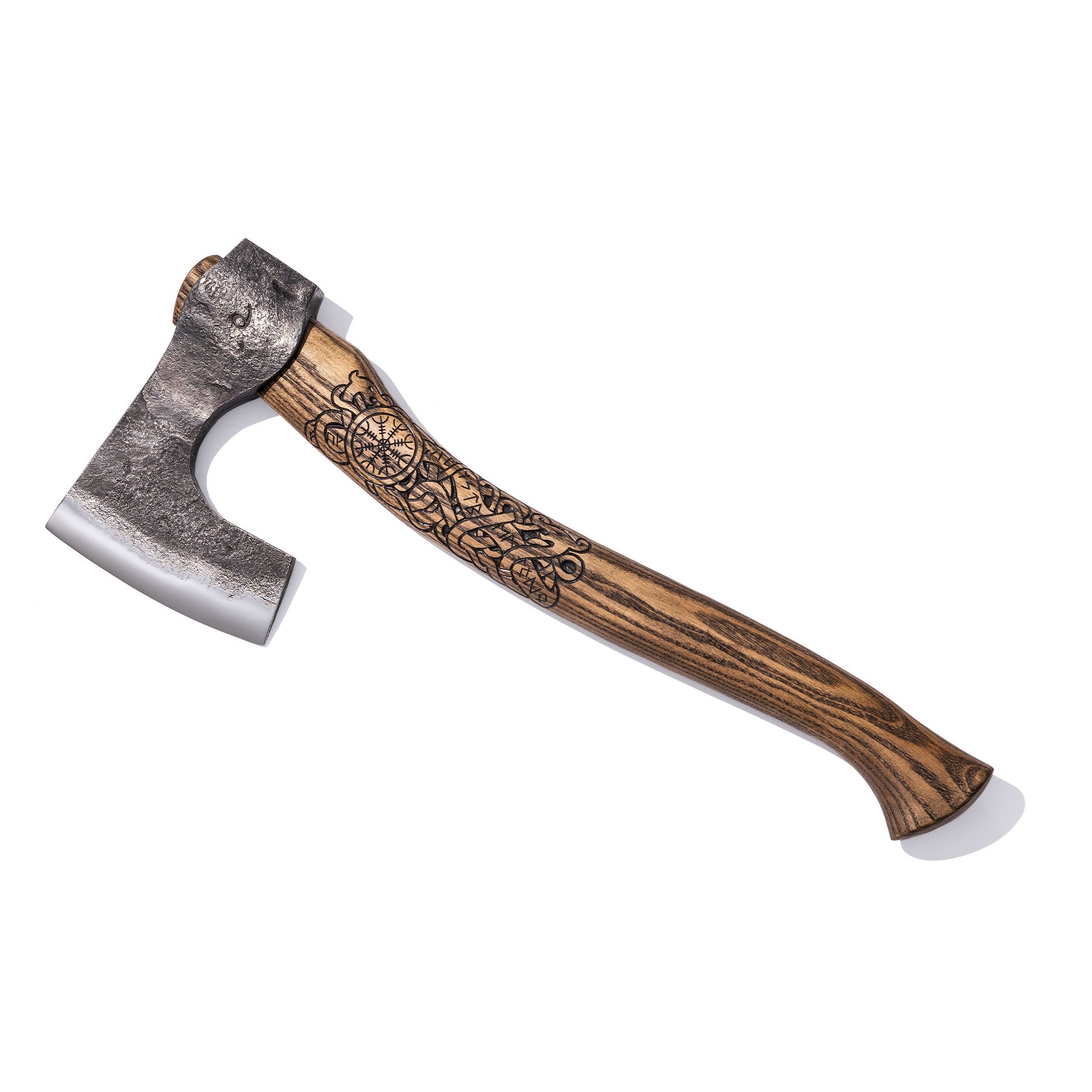 Explore the Viking Bearded Ragnar Axe – A Hand Forged Outdoor Hatchet with Leather Handle & Scabbard for Hunting & Camping Tools Explore the Viking Bearded Ragnar Axe – A Hand Forged Outdoor Hatchet with Leather Handle & Scabbard for Hunting & Camping Tools